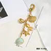 Corrente de Suspensão Estilo Ins de Aço Inoxidável Feita à Mão DIY com Concha, Estrela-do-mar, Golfinho Chaveiro Pingente para Celular e Bolsa