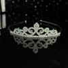 Corona de aleación europea y americana para niños, banda para el cabello, tocado, elegante temperamento, corona de princesa para niña, venta al por mayor