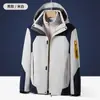 Ropa de carga impresión personalizada bordado logo grupo escuela clase ropa desmontable forro polar personalizado overol exterior abrigo venta al por mayor