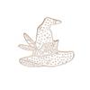 Broche Nuevo Estilo Halloween Vintage Punk Sombrero Mágico Insignia de Aleación Insignia de Estudiante Vaquero Accesorios Versátiles