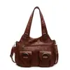 Transfronteriza 2025 Nuevo Estilo Bolso de Madre de Mediana Edad para Mujer Gran Capacidad Bolso de Hombro Moderno de Mano Cruzado Bolso Casual para Mujer