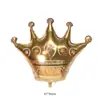 Globo de Papel de Aluminio Corona de Príncipe y Princesa Decoración de Cumpleaños de Bebé Arreglo de Fiesta Globo para Fiesta de Primer Cumpleaños Infantil