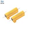 Resistor Rx24 Carcasa de Aluminio Tono Dorado 50W 30Rj 30 Ohm 5% Disipador de Calor de Alta Potencia Resistor de Carga para Coche