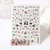 Calcomanías para Uñas Retro Guofeng Lindo Panda Nuevas Calcomanías Adhesivas de Dibujos Animados Impermeables Decoraciones