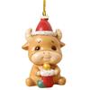 Enfeites de Natal Pingente Animal Acrílico Decoração para Pendurar na Árvore de Natal Desenho Animado Decorações de Natal Acrílico