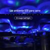 Carro DJ bola mágica luz decoração USB carro atmosfera luz colorido controle de voz flash cristal LED suprimentos de palco doméstico