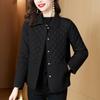 Chaqueta Acolchada para Mujer Pequeña Corta Otoño e Invierno 2023 Nueva Dos Algodones Algodón Ropa Exterior de Invierno para Madre