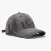 Gorra de Béisbol Suave Lavada para Hombre con Bordado de Parche de Letra para Actividades al Aire Libre, Gorra Versátil Unisex con Protección Solar