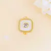 Accesorios DIY Colgante Sol Estrella Explosiones Oro 18K Circonita Micro Planeta Geometría Accesorios Desgastados