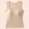 Camisola de Nuevo Estilo 2025 con Almohadilla en el Pecho, Pieza Única sin Costuras Espalda Bonita Ropa Interior, Talla Grande Moderna Camiseta Básica para Mujer