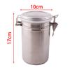 Latas de metal umidificadoras de aço inoxidável direto da fábrica, conjuntos para fumar por atacado, tamanhos grande, médio e pequeno, latas seladas para armazenamento de tabaco e chá