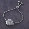 Regalo novia acero titanio hueco aromaterapia abierto pulsera aceite esencial tamaño ajustable europeo y americano pulsera perfume moda