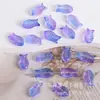 Mariposa de Vidrio Tridimensional Gradiente Dos Tonos Pez Pequeño Agujero Recto Cuentas Sueltas DIY Pasador Hecho a Mano Accesorios para el Cabello
