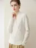 Nuevos estilos de otoño e invierno: Elegantes suéteres de cachemira para mujer, con escote cruzado, diseño holgado y cuello en V, perfectos como capa base