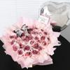 Flor Eterna Flor de Jabón Ramo de Rosas Producto Terminado Flor de Ciruelo Artificial Cubo de Abrazo Qixi Cumpleaños Día de San Valentín Regalo