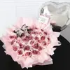 Flor Artificial de Flor de Ciruelo 520 Regalo del Día de San Valentín Rosa Flor de Jabón Hecha a Mano Ramo Flor Eterna Regalo de Cumpleaños
