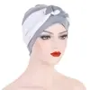 Amazon Sombrero Turbante Suave Trenzado Lateral Multicolor Gorro para Quimioterapia Nuevo Modelo Transfronterizo