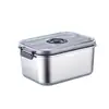 Caja de Conservación al Vacío en Stock Acero Inoxidable Refrigerador Almacenamiento de Frutas y Verduras Contenedor Sellado Grado Alimenticio 304 Caja de Conservación