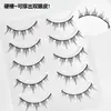 Pestañas Postizas Enteras Naimei de Una Pieza con Tallo Duro Tallo Transparente Estilo Natural COS Maquillaje Tailandés Pequeño Demonio Principiante Diario