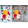 Decoraciones navideñas transfronterizas muñeco de nieve alce pegatinas para ventana Feliz Navidad pegatinas estáticas centro comercial navideño pegatinas para ventana de cristal