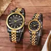 2025 Set Popular de Relojes para Hombre Transfronterizo Reloj de Cuarzo de Negocios Moda Versátil Reloj de Pareja Fabricante Venta al Por Mayor
