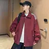 Chaqueta de Moda Versátil para Hombre 2026 con Tres Rayas, Corte Holgado, Abrigo para Estudiante de Deportes al Aire Libre Moderno