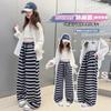 Pantalones de Niña Primavera 2025 Nueva Llegada Estilo Occidental Pantalones de Pierna Ancha para Niños Primavera y Otoño Pantalones Rectos de Primavera para Niñas