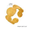 Diseño de Nicho, Versátil Elegante para Mujeres, Acero Inoxidable Estrella de Mar Pluma Estrella Hoja Estrella Anillo Abierto Rc-844