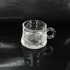 Conjunto de Xícara e Pires para Café Latte Cappuccino Simples Vidro Chá Resistente ao Calor Leite Chá Preto Atacado em Lote