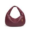 Comercio Exterior Francés Alta Gama Tejido Primavera y Verano Nuevo Estilo Bolso para Mujer Hecho a Mano Forma de Media Luna Bolso de Hombro Bolso de Viaje Europeo y Americano