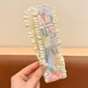 Tiara de Renda Colorida com Bolinhas Fofa para Meninas Estilo Coreano Estilo Ins~Adesivo Mágico Domador de Fios Soltos Tira Larga para Cabelo