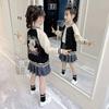 Abrigo para niña Ropa nueva de primavera y otoño para niños Estilo occidental Traje de béisbol para estudiantes de primaria y secundaria Chaqueta holgada de otoño para niña