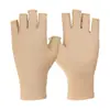 Guantes finos de spandex para hombre y mujer de primavera y otoño, protección solar, elásticos, medio dedo, dos dedos táctiles, para conducir, montar, trabajo al aire libre