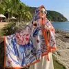 Lago Salado Chaka Noroeste Grande Turismo Estilo Étnico Bufanda Bufanda Nueva de Verano para Mujer Playa Marina Chal Protector Solar Delgado