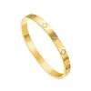 Pulsera de Acero Titanio con Incrustaciones de Diamantes de Trébol de Cuatro Hojas, Superventas Transfronteriza, Impermeable y que No Se Desvanece, Pulsera de Trébol de la Suerte para Parejas, Comercio Exterior Europeo y Americano