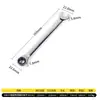 Llave de carraca ajustable, de doble cabeza, bidireccional, liberación rápida, de doble propósito, Torx y de boca abierta, liberación rápida, ahorradora de mano de obra, multifuncional