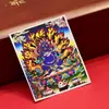 Dzambala Negro pintado tibetano pintura Thangka pintada a mano lienzo central impresión microchorro Thangka cultural y creativo Zakiralam al por mayor