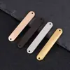 Conectores de Acero Inoxidable para Collares y Pulseras en Stock, Materiales en Blanco con Superficie de Espejo para Grabado, Accesorios Sencillos para Joyería DIY Galvanizados