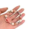 Pulseira de Contas de Cerâmica Estrela Concha Estilo Resort para Mulheres, Pulseira Exquisita de Nicho de Luxo Leve, Pulseira de Festa Estudantil de Alto Nível