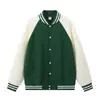 Chaqueta de béisbol estilo retro americano universitario, de corte holgado, con bloques de color y mangas raglán, adecuada para parejas, perfecta para primavera y otoño, y puede usarse como uniforme escolar