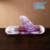 Tubo de batom com formato de tampa roxa para gloss labial tubo de batom plano irregular 3,5ml gloss labial gloss labial tubo de corretivo cosméticos