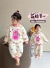 Pijama Feminino 2025 Novo Infantil Bebê Primavera Outono Inverno Flanela Quente Roupa de Casa Meninas Outono e Inverno Conjuntos