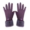 Guantes Calientes para Mujer, Moda de Invierno, Forro de Felpa, Engrosados, Resistentes al Frío, Estilo Coreano, Ciclismo al Aire Libre en Otoño, Compatibles con Pantalla Táctil, Cortavientos