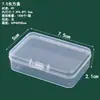 Caja Rectangular de Plástico PP Transparente para Papelería, Accesorios, Piezas, Caja de Embalaje, Caja de Almacenamiento para Tarjetas, Juguetes, con Tapa, Venta al por Mayor