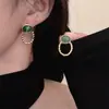 Pendientes Circulares Geométricos Irregulares de Moda y Alta Gama, Versátiles, Elegantes, Sencillos, Exquisitos, Lujo Ligero, Pendientes de Nicho
