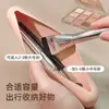Caja de almacenamiento de silicona para brochas de maquillaje, a prueba de polvo e impermeable, bolsa de almacenamiento ultra suave para brochas de maquillaje, caja de almacenamiento de belleza multifuncional portátil