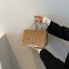 Bolso Pequeño Retro Simple Bolso de Mujer 2023 Nueva Moda Cadena Bolso Cuadrado Pequeño Simple Terciopelo Hombro Bandolera