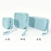 Bolsa de Maquillaje de Viaje Bolsa de Silicona Cubo de Azúcar Impermeable Portátil Mini Artículos de Tocador Almacenamiento de Belleza Bolsa Cuadrada para Joyas para Salir