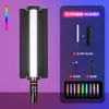 Luz de palo de fotografía RGB Ruifutu, luz de relleno fotográfica de mano para fotografía al aire libre, transmisión en vivo, escenas nocturnas e iluminación de la parte inferior del rostro