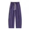 Calças Casuais Masculinas Primavera e Outono Novo Estilo Corte Solto Versátil Esportivas Longas Calças de Casal Xadrez Retas Tendência